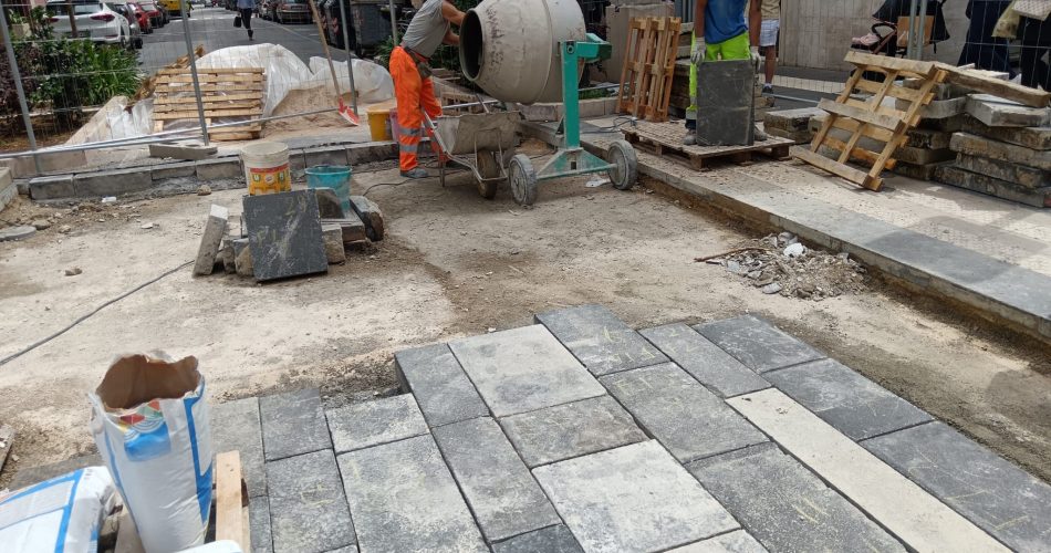 lavori basole via sparano