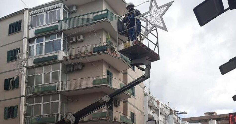 rimozione luci natale