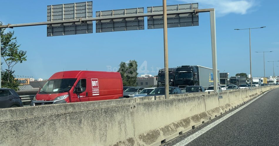 traffico incidente direzione sud