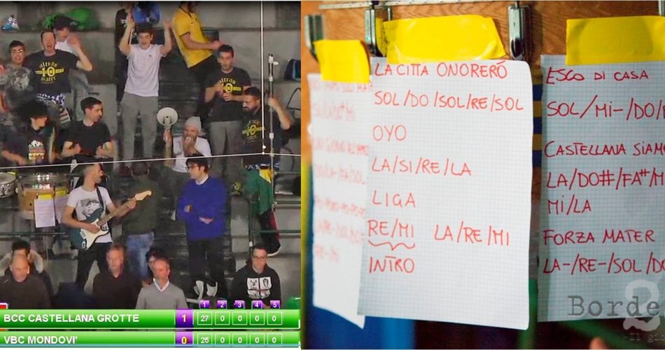 Il tifo del Pala Grotte di Castellana (foto Giampiero Consaga)