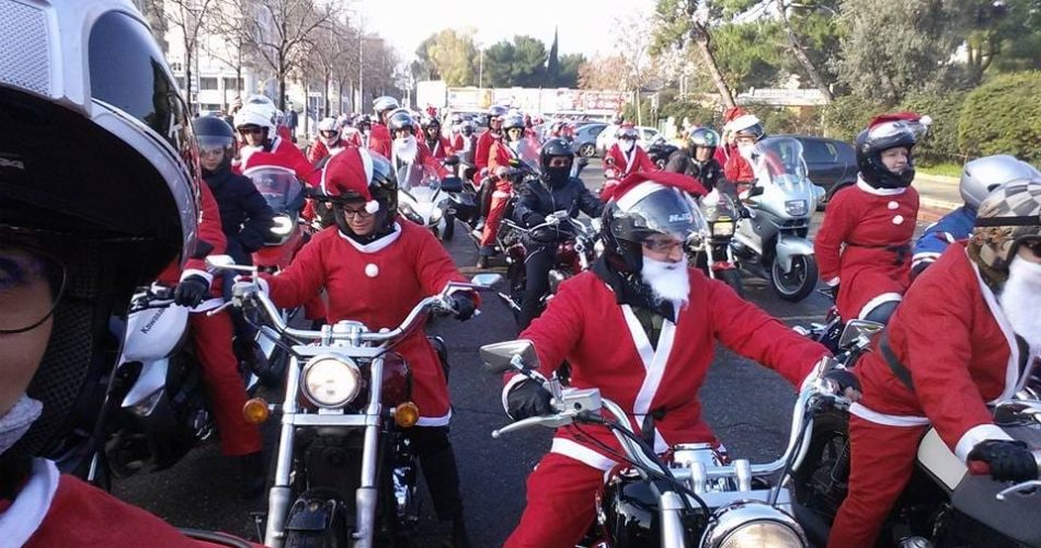 babbo natale in moto