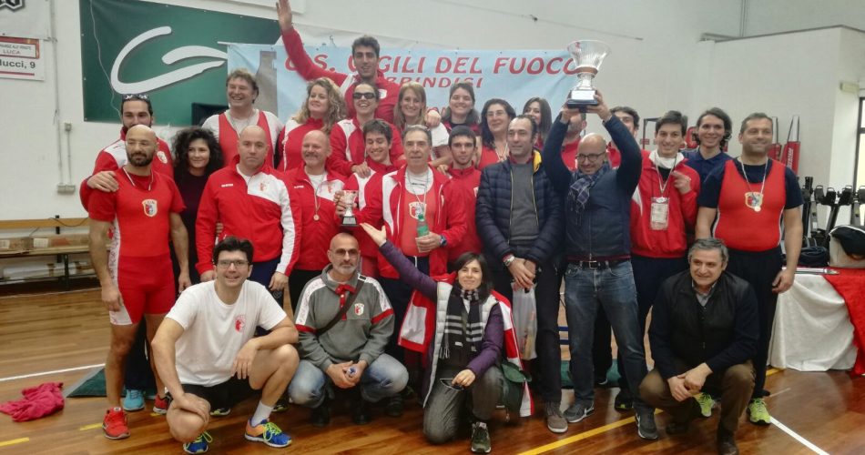 Gli atleti del Cus Bari