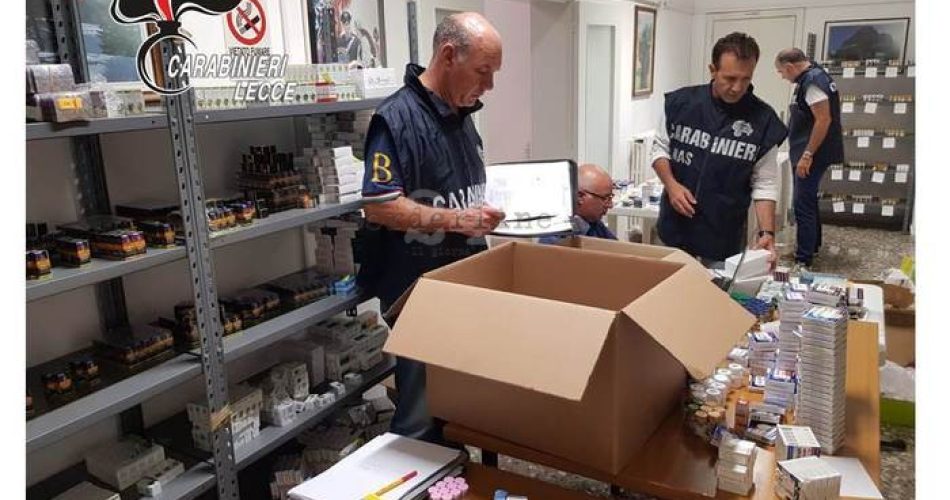 MAXI SEQUESTRO DI SOSTANZE ANABOLIZZANTI E DOPANTI, DEL VALORE DI PIU? UN MILIONE DI EURO, DEI CARABINIERI DI LECCE