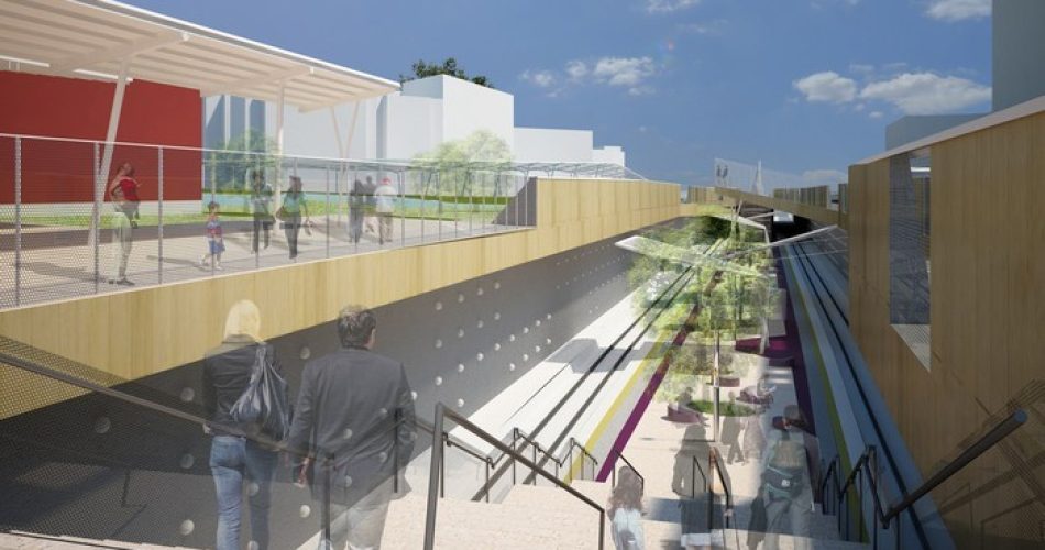 Cantiere stazione di Modugno e di 1,9 chilometri di tratta ferroviaria Fal (sulla linea Bari - Matera)