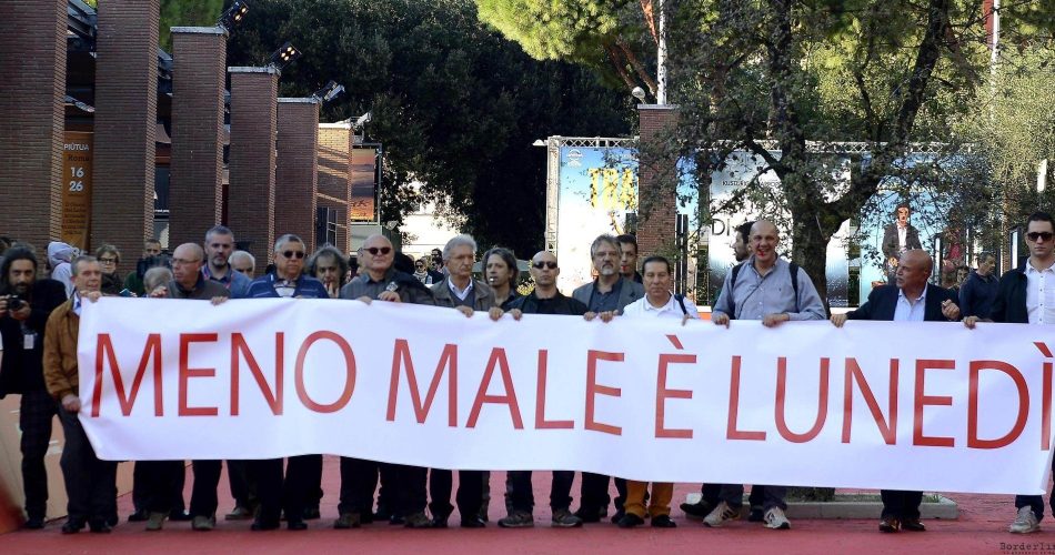 All cast arrives for the premier of 'Meno male è lunedi', at the 9th annual Rome Film Festival, in Rome, Italy, 22 October 2014. The festival runs from 16 to 25 October. ANSA/CLAUDIO ONORATI