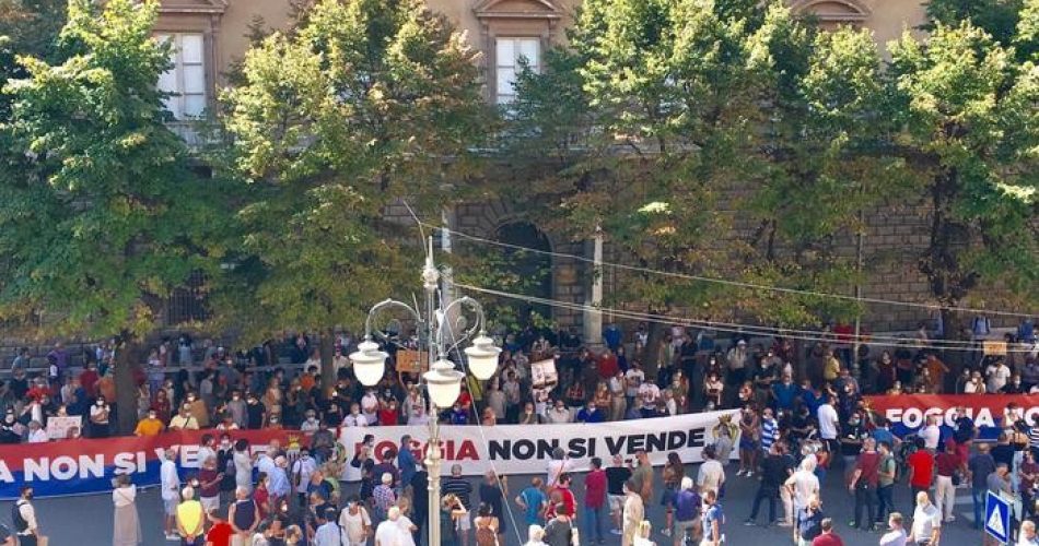 foggia protesta landella foto ANSA