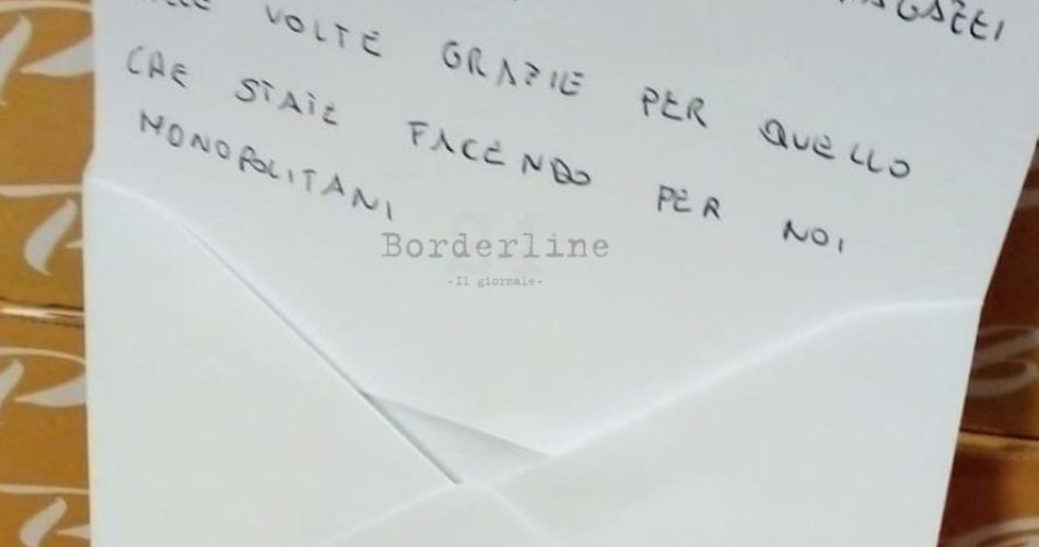 foto allegata al comunicato LETTERA