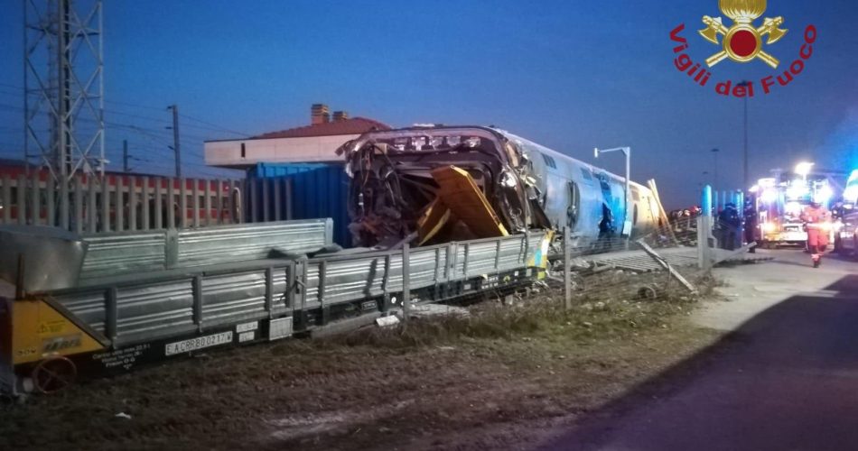 treno deragliato lodi