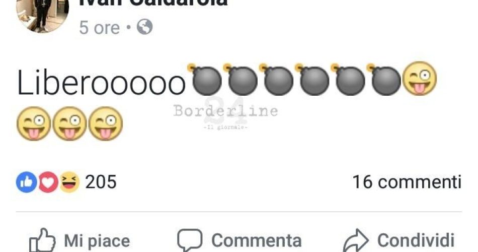 Il post su facebook