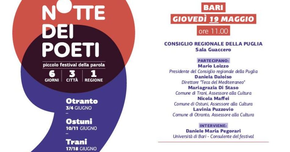 Invito Conferenza Stampa Notte Dei Poeti