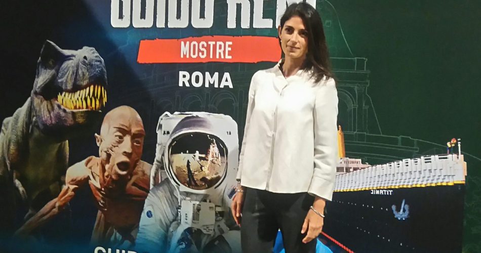la sindaca raggi in visita alle mostre Guido Reni District