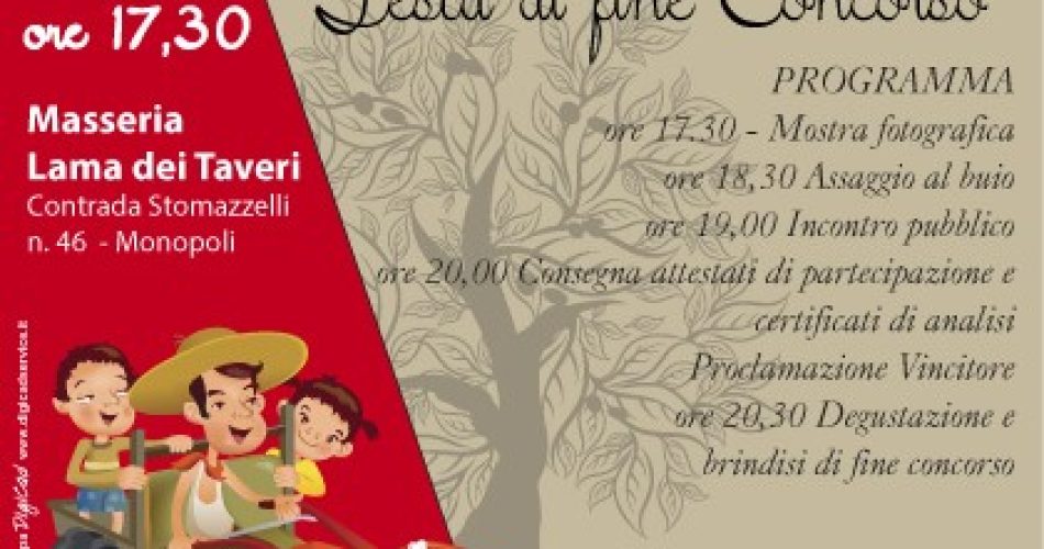 manifesto di fine concorso Olio di Famiglia