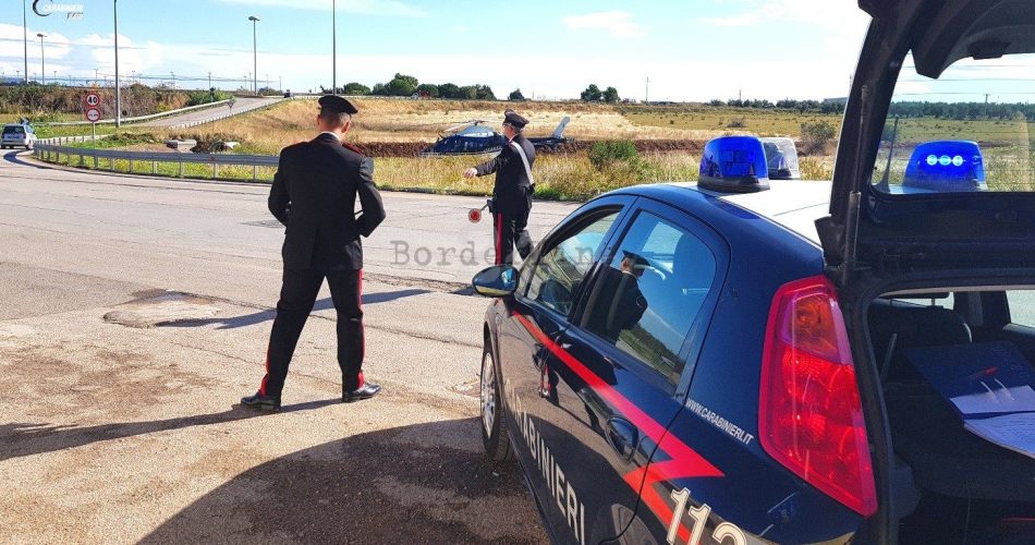 p.c. con elicottero via trani