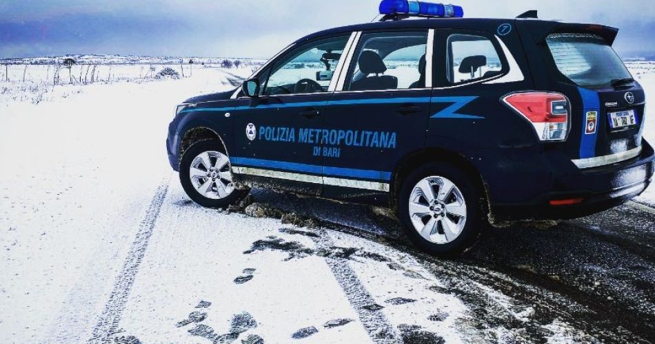 polizia metropolitana neve