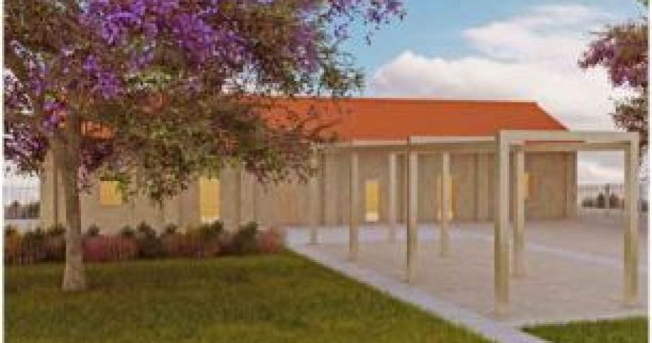 Rendering della palazzina ex spogliatoi della Rossani