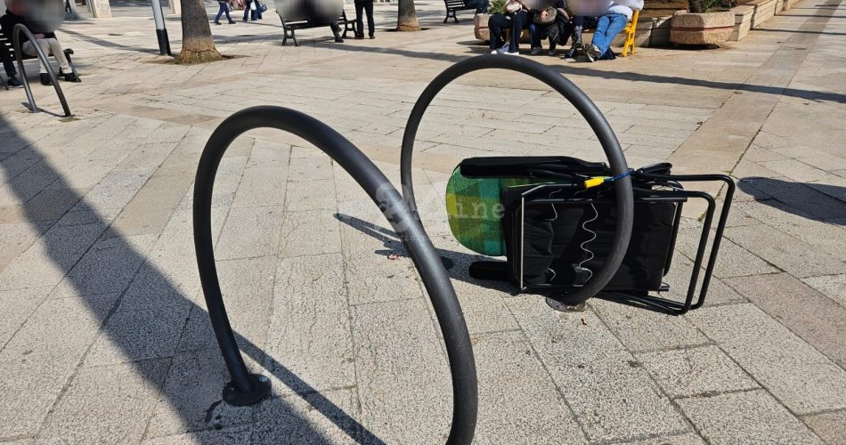 sedia pieghevole centro