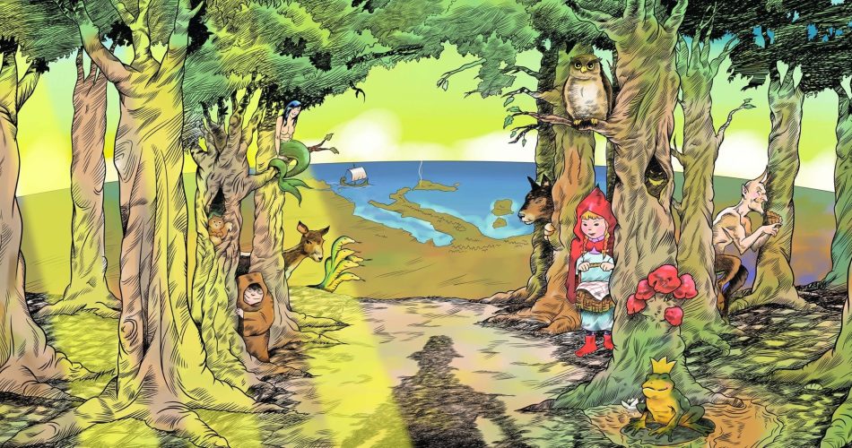 strade della fiaba. Illustrazione di Giuseppe Inciardi