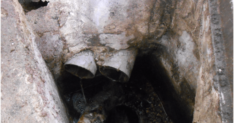 tombino non autorizzato di collegamento alla rete fognaria