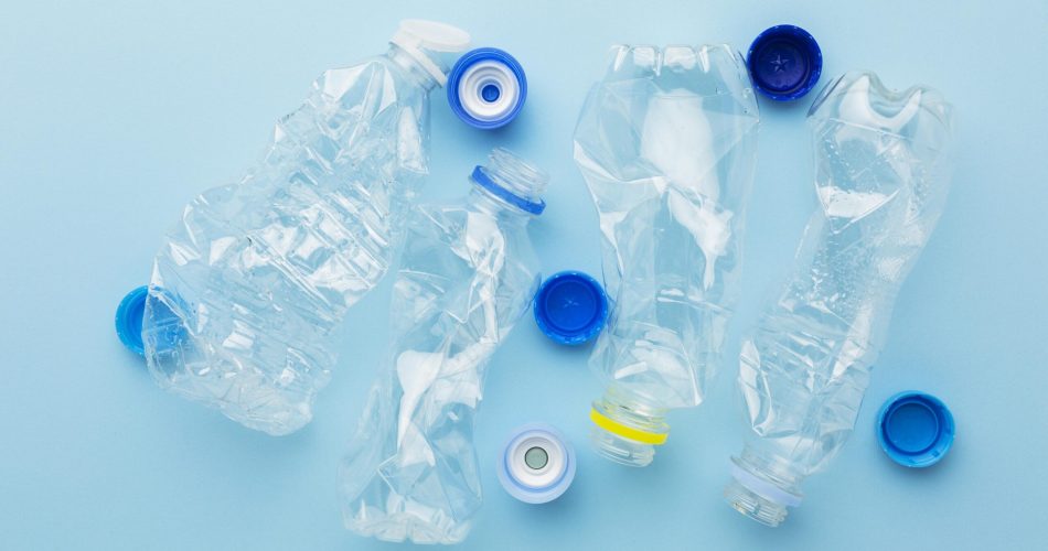 top-view-bottles-caps-plastic-waste