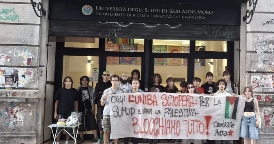 uniba sciopero gaza