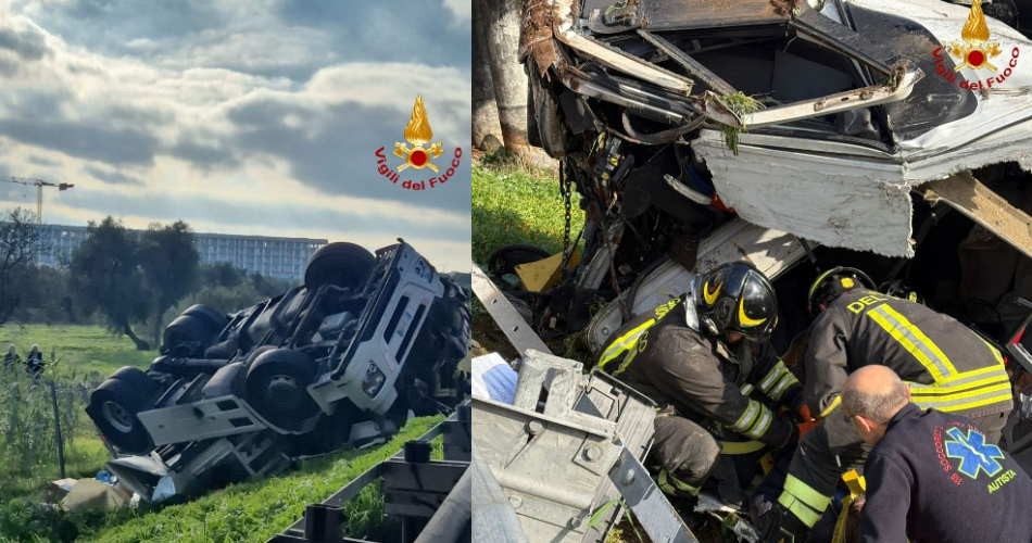 vigili del fuoco autotreno