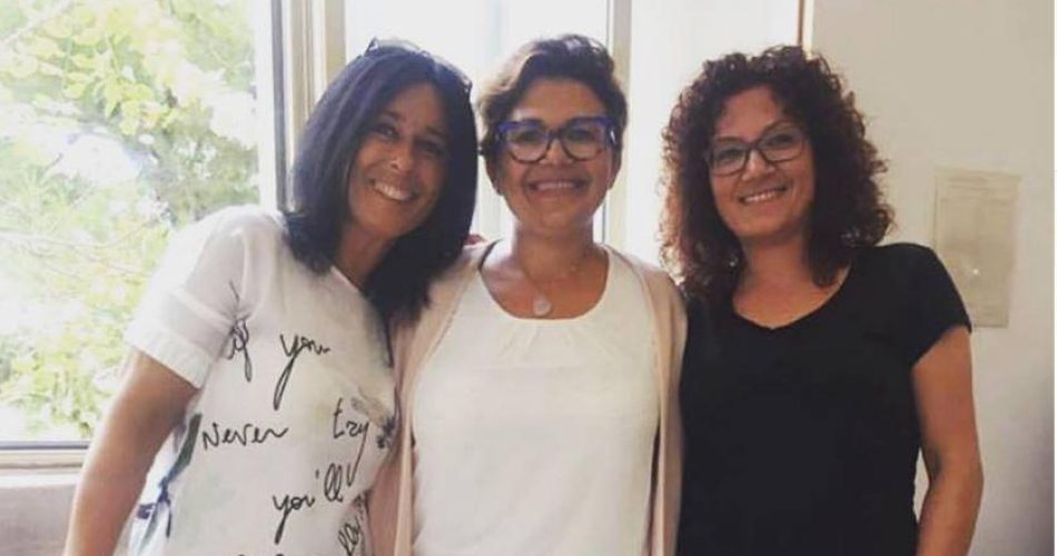 A centro Viola Tarantino con Adele e Nicoletta